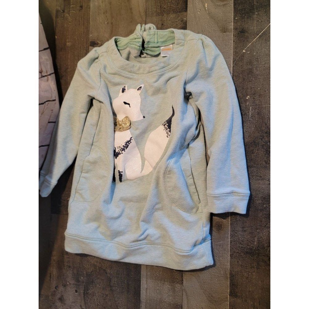 Gymboree sweater dress fox snow‎ youth